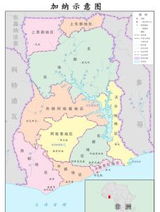 加纳行政区划