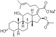 夫西地酸钠分子结构