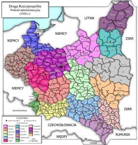 编辑7行政区划民族分布(绿色为波兰人)1931年,第二共和国共有人民3136