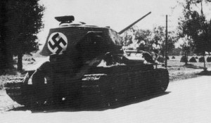 德军的PanzerkampfwagenT-34-747(r)坦克