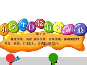小学生日常行为规范