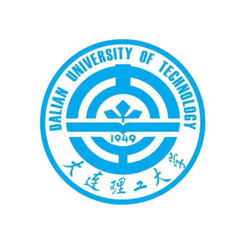 校徽大连理工大学盘锦校区主体采用大连理工大学标识,校徽全为蓝色,被