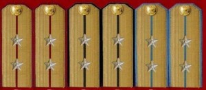 陆海空军中尉常服肩章(1955—1965)
