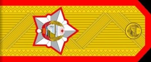 朝鲜人民军次帅肩章
