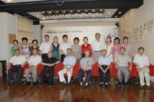 杨辛与钱绍武、欧阳中石等参加活动