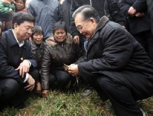 2009年2月，温家宝总理在鸿畅镇考察农业