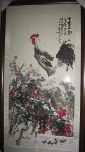 王向阳画鸡、画牛作品