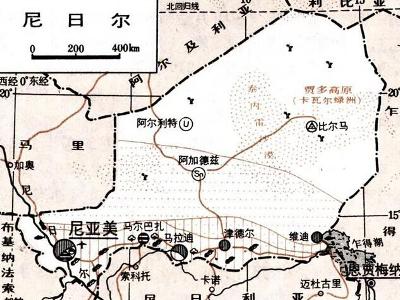 提贝斯提高原地图
