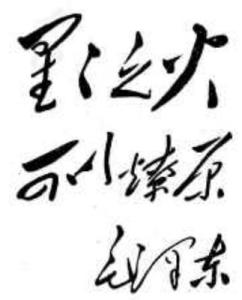 毛泽东亲笔