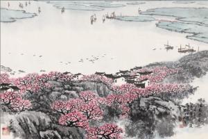 宋文治　江南春色