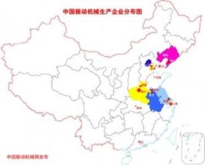 振动筛厂家分布图