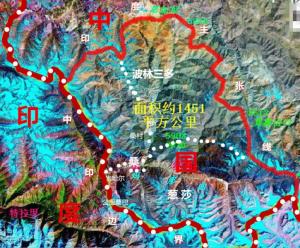 札达县托林镇桑、葱莎、波林三多地区卫星图