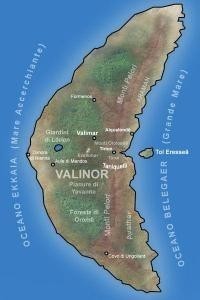 阿门洲(aman)意思是"神祐的领土",分为维林诺(valinor),阿瑞曼地区和
