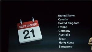 iPhone5 于2012年9月21日开售