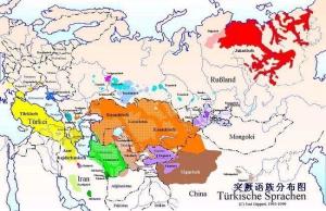 突厥语分布图