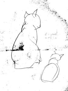 路易斯·韦恩 猫画稿
