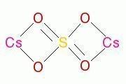 硫酸铯结构式