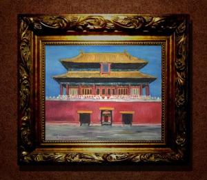 蓝丽娜油画《今日神武门》