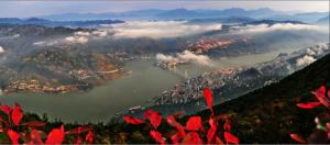鸟瞰巴东县城