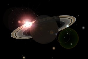 土星环折射了太阳光线