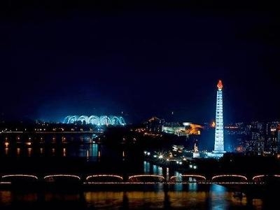 美丽的平壤夜景