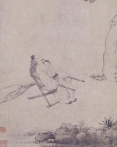 《桐阴清梦图》轴，明，唐寅绘