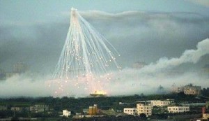 白磷弹空爆时杀伤面积巨大