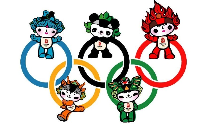 奥运会福娃手绘图片