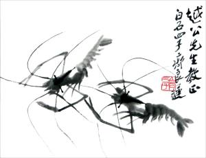 齐良迟先生赠给司徒越先生的绘画作品