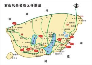 君山景区导游图