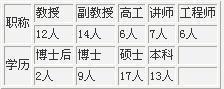 师资队伍情况