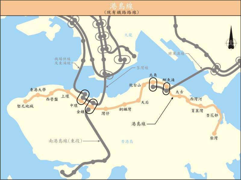 港岛线线路走向