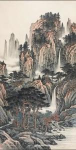 黄君璧 万壑松风图