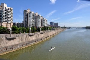 龙游县灵山港城区湖面