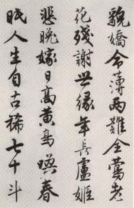 唐寅书 落花诗：年长卢姬悲晚嫁