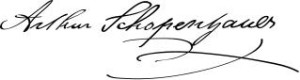 叔本华的签名。