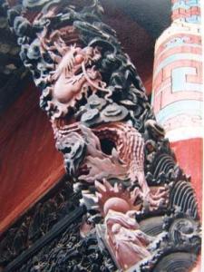 春秋祠的龙纹木雕