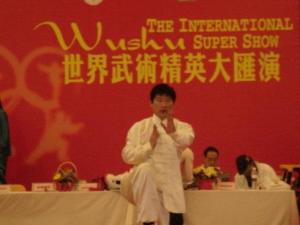 岳家拳掌门张开明先生参加名人表演