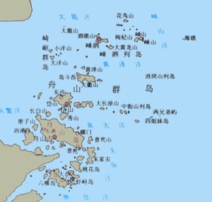 舟山群岛地理位置图片