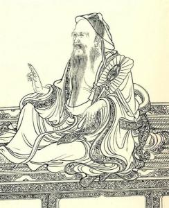 画家李公麟的白描肖像
