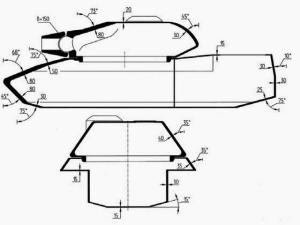 AMX-30B主战坦克装甲结构示意图