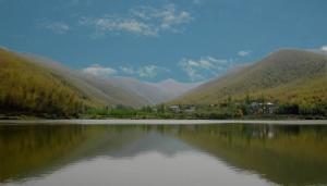 阳岱山村一角