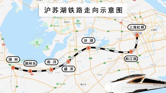 沪苏湖高速铁路线路走向图