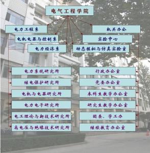 山东大学电气工程学院机构设置