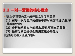 一对一营销