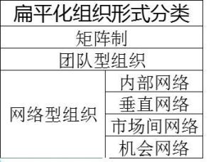 扁平化组织结构示例